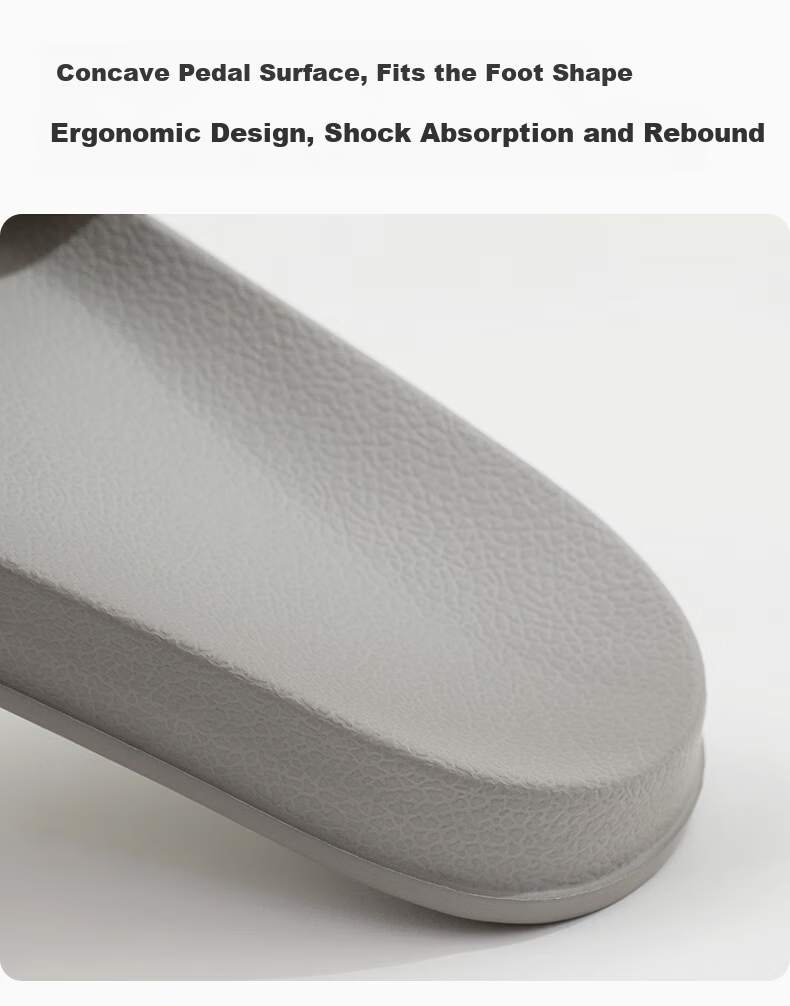 Ganmai Men's Summer Indoor Bathroom Non-Slip EVA Slippers Grey Size 43-44 3
