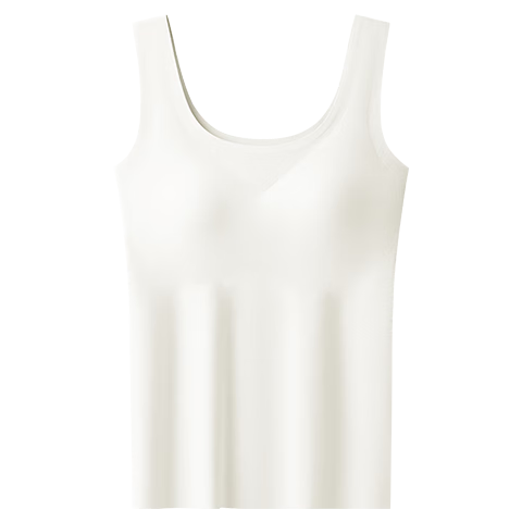Herbal Original Color Camisole Women's Ice Silk Cooling Summer Slim Seamless Padded Bra Back Beauty Base Shirt Outerwear Top