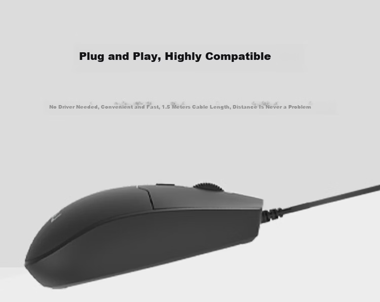 Lenovo Wired Ergonomic Mouse Business Office Compact Portable Desktop Laptop Multi-System Compatible M180 5