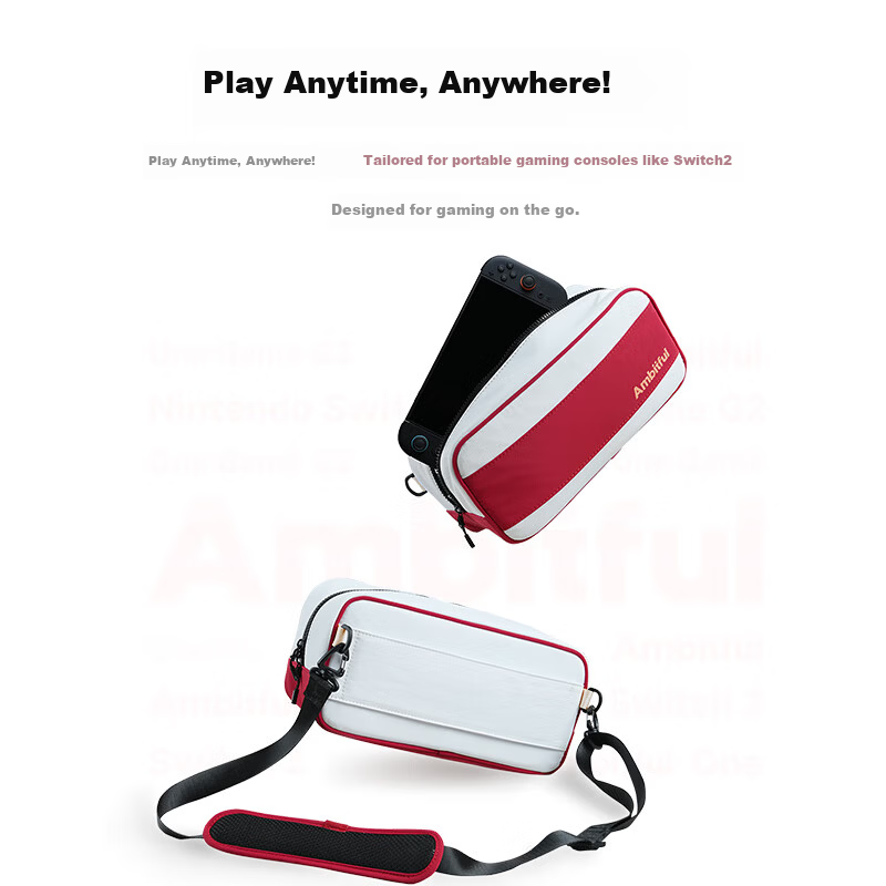 AMBITFUL Zhijie G2 Compatible Switch 2 Storage Bag Game Console Protective Case Multifunctional Portable Storage Pouch Large Capacity Shockproof Bag