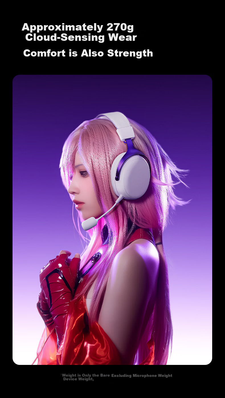 AKKO Dawn S9 Ultra 2.4G Wireless Gaming Headset Over-Ear Bluetooth Wired PC Esports Delta Sound Localization Quad-Mode 7.1 Channel TCB Triple Chamber 3