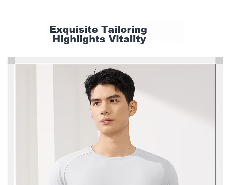 361° Men's T-Shirt Spring Summer New Quick-Dry Loose Fitness Sports Casual Cool Short Sleeve Top 652624128-5 5
