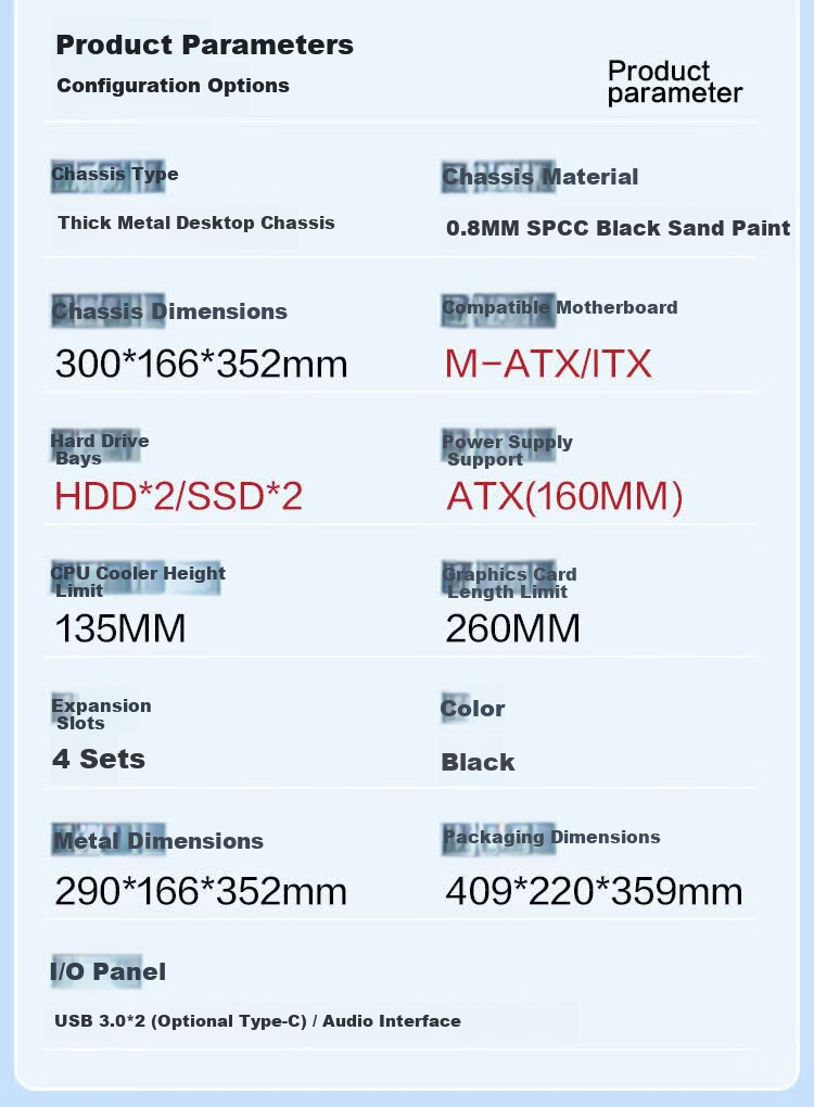 Weipuna New Desktop Computer Host Office Commercial Home Enterprise Entertainment E-commerce Desktop PC Host Full Set [Core i3-4170 8G 256G] 5