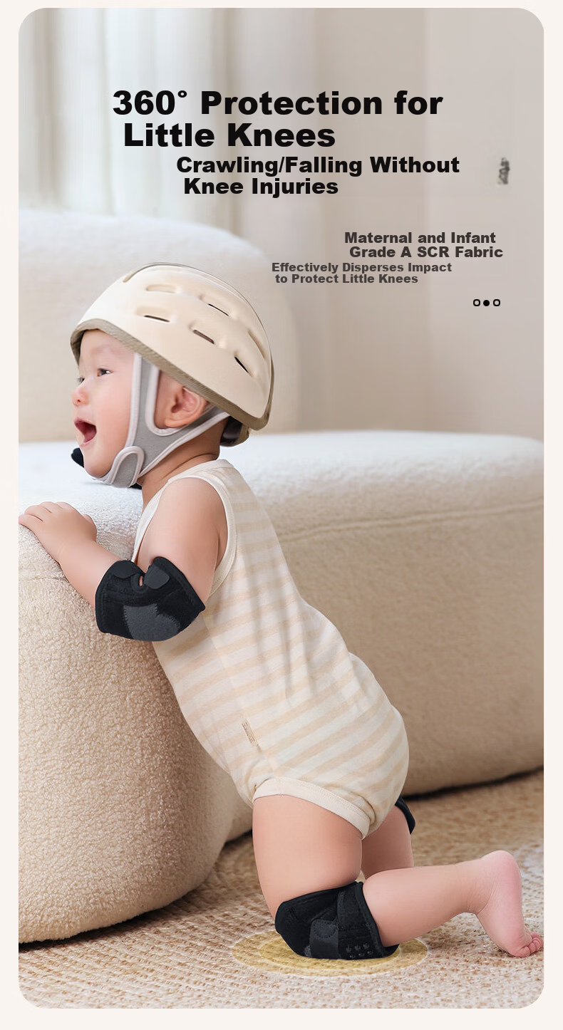 HEMMON Baby Crawling Professional Protective Knee Pads Child Knee Guards Anti-Collision Toddler Walking Fall Prevention Infant Leg Protection Sleeves 3