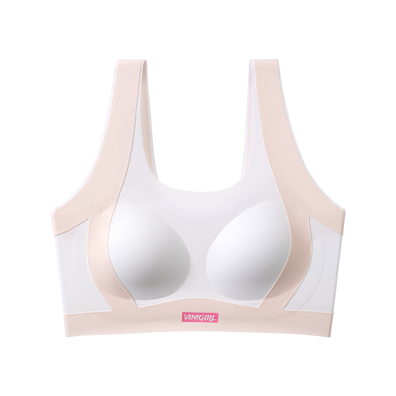 Beiyingda Youth Sports Shockproof Underwear Girls Stage 2-3 Development Bra Seamless Vest for Middle and High School PE Class
