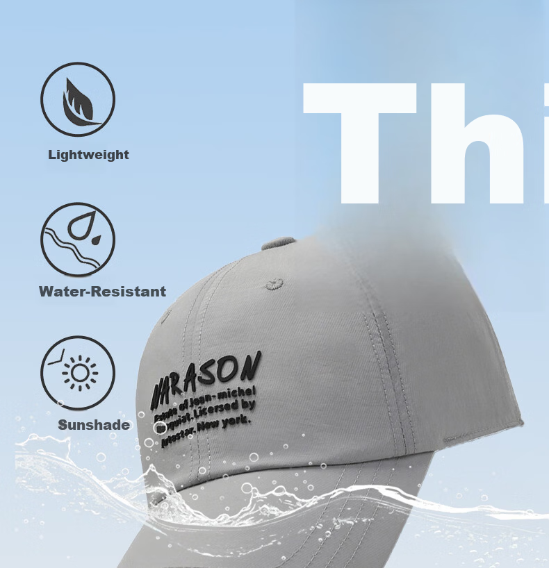 TUCANO Women's Summer Sunshade Outdoor Fishing Quick-Dry Baseball Cap UV Protection Versatile Face-Slimming Sun Hat 7