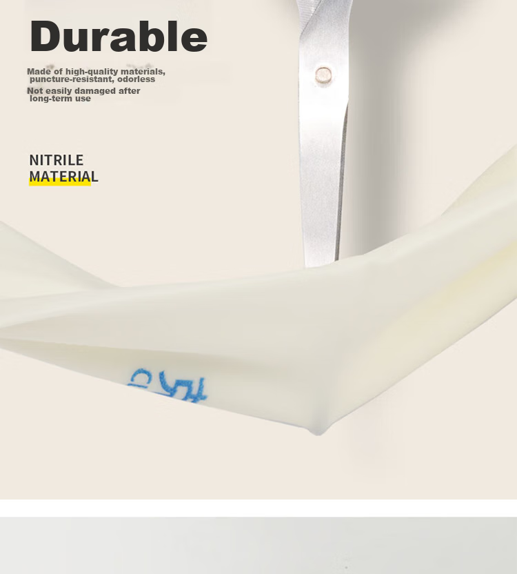 Kelinlai Durable Nitrile Gloves, Large Size L, Long Style, Non-Slip, Puncture-Resistant, Cleaning, Skin-Friendly, Dishwashing, Kitchen, Bathroom, Household Gloves 4