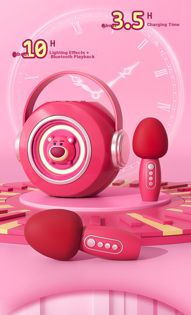 Coolfire 61 Children's Day Gift for Girls High-End Disney Microphone Singing Speaker KTV All-in-One 2026 New Karaoke Birthday Gift for Ages 6-12 Practical 19