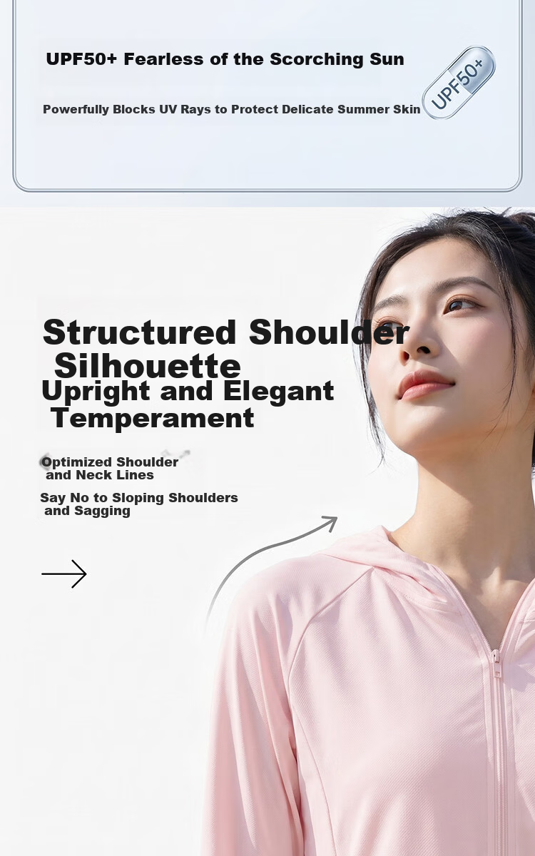 Keep Women's UV Protection Sun Shirt Ice Cooling Slim Fit Breathable Waist-Cinching Running Sports Jacket 3