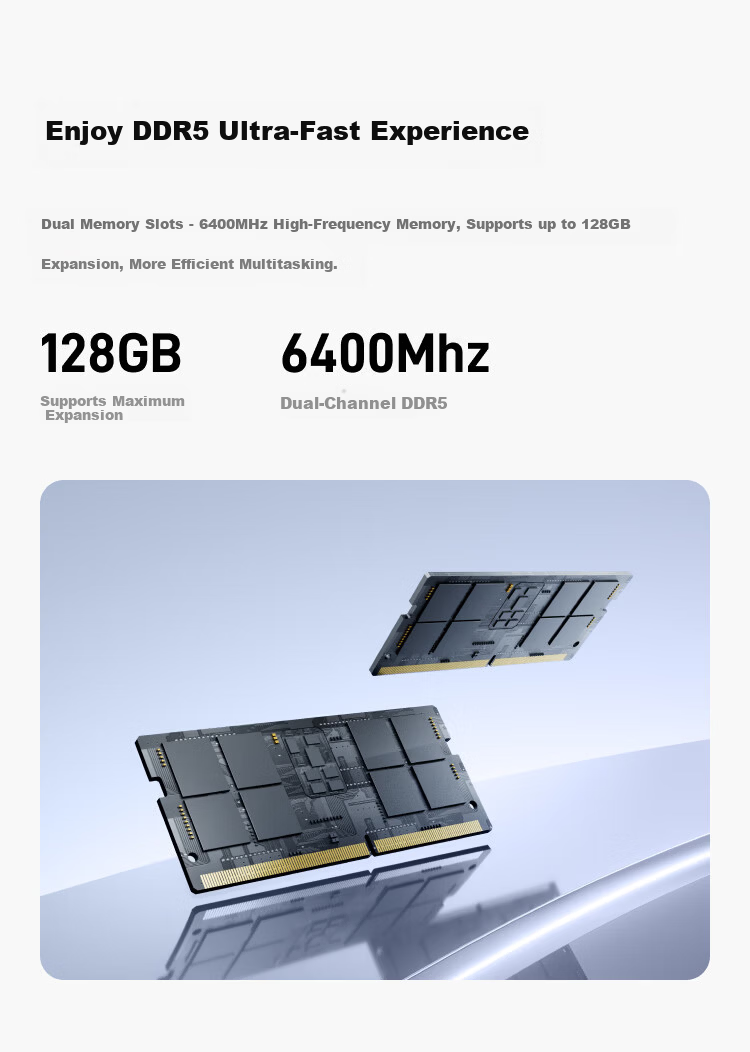 Mingfan M1 Pro-285H Core Ultra9 285H Mini PC AI Gaming Office Design Mini Desktop High-Performance Computer 32GB+1TB 8