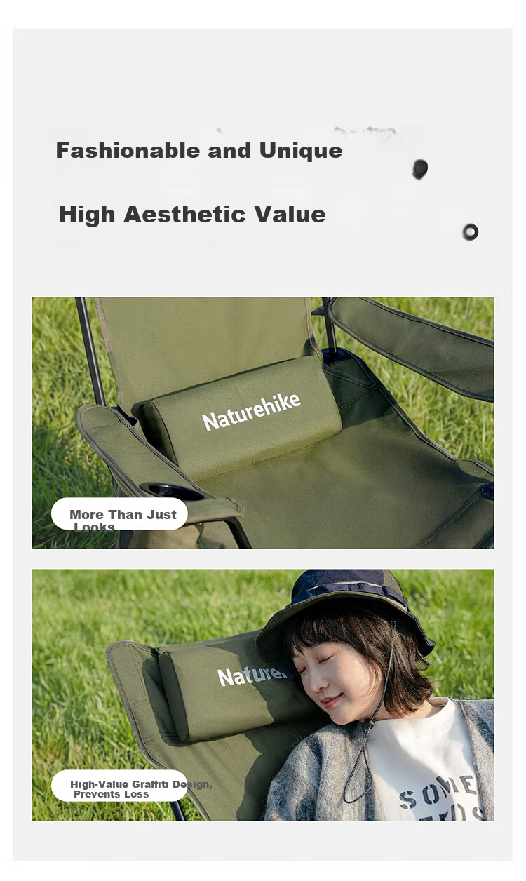 Naturehike Starfish 002 Outdoor Folding Chair Camping Picnic Portable Recliner Moon Chair 5