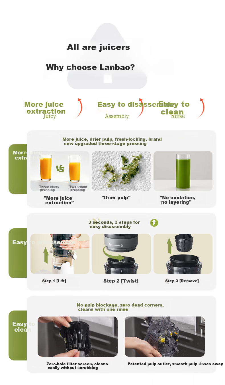 BLAUPUNKT NFC Pure Juice Juicer, Home Use Juicer, Juice And Pulp Separation, Fully Automatic, Large Diameter, for Fruits And Vegetables, No Filter, High Juice Output, Easy to Clean, YJ03 2