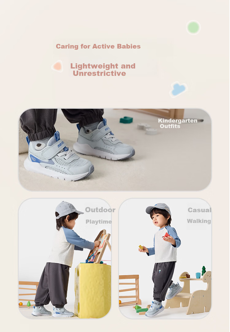 ANTA Toddler Walking Shoes Summer Breathable Mesh Infant Baby Boys Girls Soft Sole Sports Shoes A12620034 2
