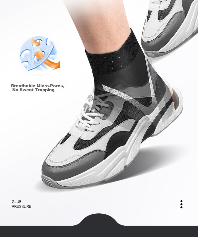 DISHU Ankle Brace Support for Sprained Ankles Ligament Injury Stabilizer Sports Basketball Protective Gear [Pair] 15