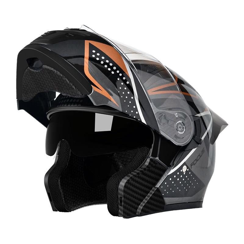 AD 3C Certified Class A Motorcycle Helmet Unisex Four-Season Bluetooth Flip-Up Winter Anti-Fog Full Face Helmet Summer Electric Scooter Safety K9 Starry Gray