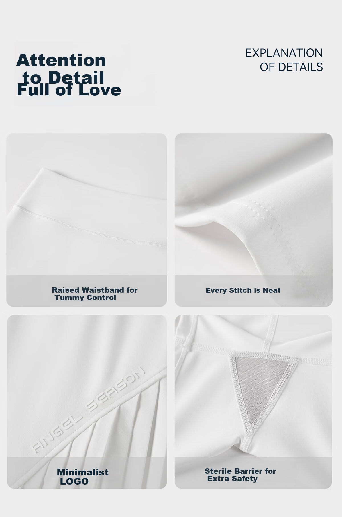 Angel Season Sports Yoga Pleated Tennis Skirt for Women 2026 Spring Summer New Badminton Skirt Tennis Dress Anti-Exposure Skirt 13