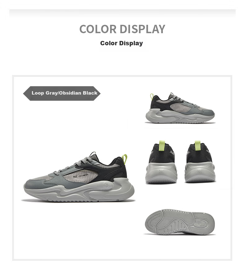 361° Men's Yunshu 3 Spring Summer Retro Mesh Thick Sole Commuter Casual Dad Sneakers 672626707-1 26