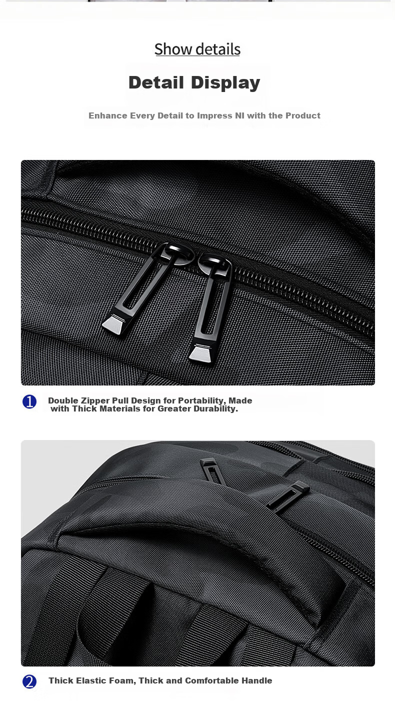 361° Men's Backpack Large Capacity Casual Water-Resistant Commuter Lightweight Sports Bag for Middle School, High School, and College Students 15