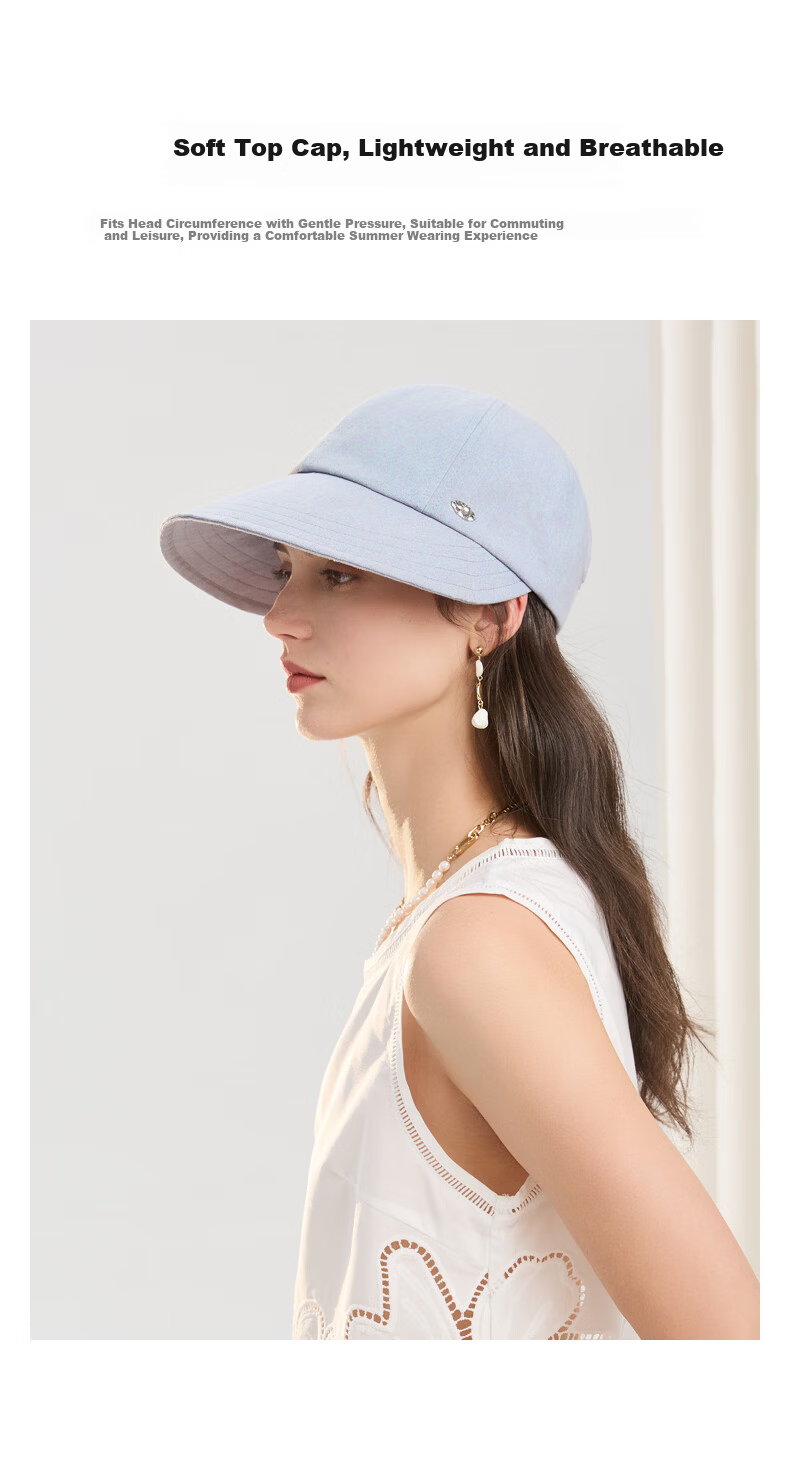 ELLE Women's Wide Brim Sun Hat, Versatile UV Protection, Face-Slimming Effect, Outdoor Sun Hat, Gift Idea 9