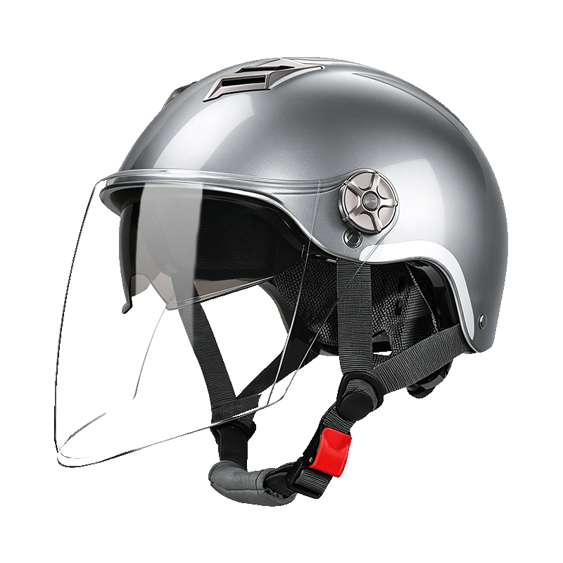 Lyevre Electric Motorcycle Helmet, 3C Certified, New National Standard A-Class, for Men And Women, Winter Half Helmet with Dual Visor