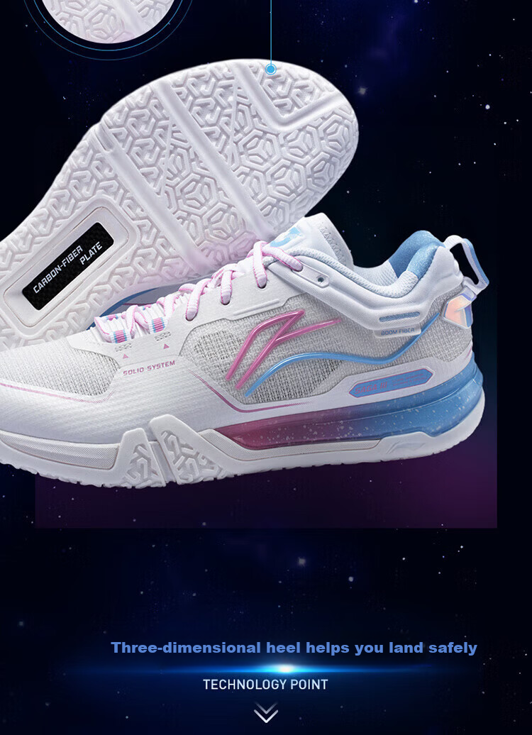 LI-NING Flying on the Ground 3PRO Professional Badminton Shoes Men's Comprehensive Balanced Anti-Twist Comfortable Durable Shock Absorption 3