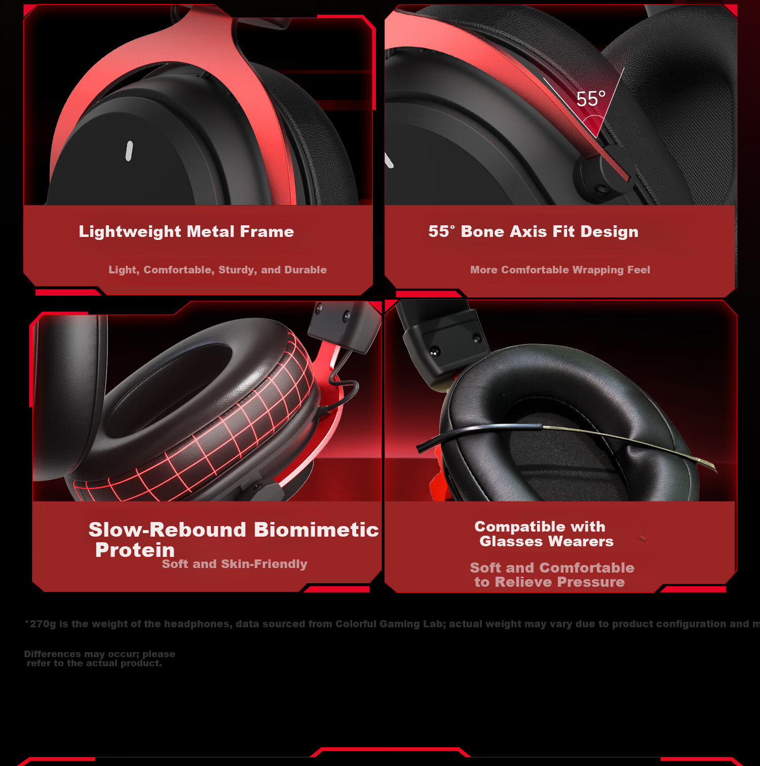 COLORFIRE iGame G169 PRO 7.1 Surround Sound Quad-Mode Wireless Gaming Headset Over-Ear Bluetooth Wired Esports Delta FPS Valorant White Blue 19