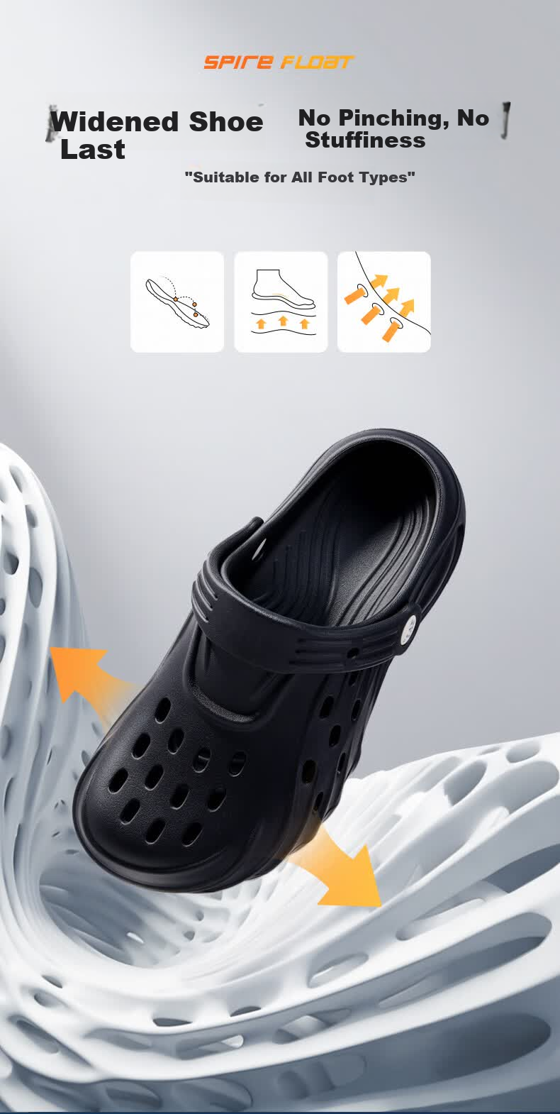 361° Women's Thick-Soled Hollow Sandals 2026 New Summer Wearable Beach Shoes Non-Slip Shock Absorbing Casual Slippers 8