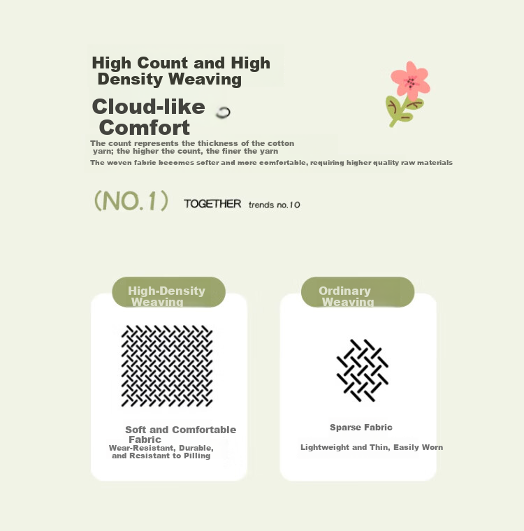 SOMERELLE 100% Cotton Pillowcase Pair, Pure Cotton Xinjiang Cotton Pillow Protector Covers, 48x74cm 8