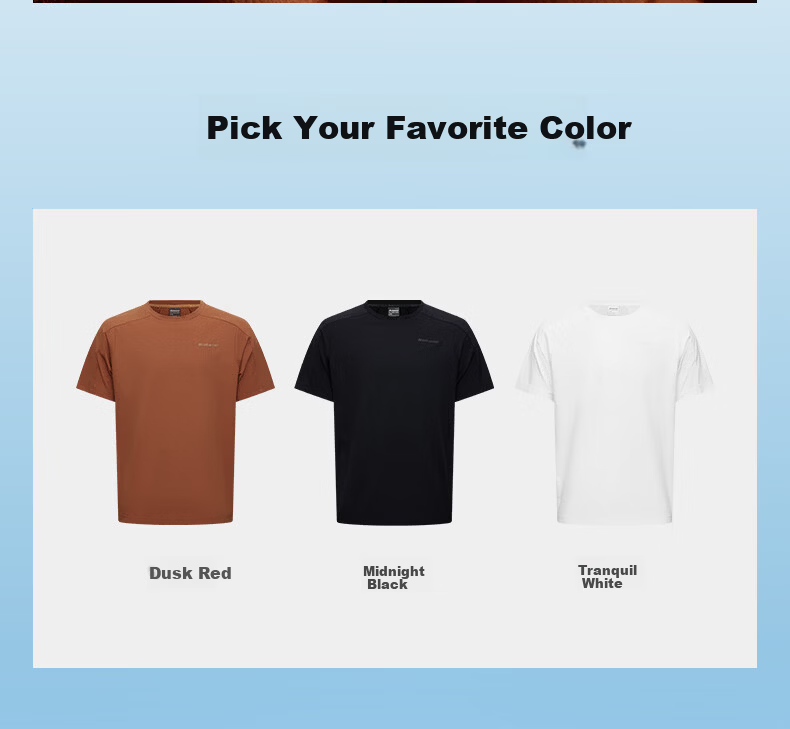 Kolumb Outdoor T-Shirt Summer Men's Quick-Dry Short Sleeve Mesh Sweat-Wicking Moisture Absorption Half Sleeve Crew Neck Sports T-Shirt Tranquil White L 4