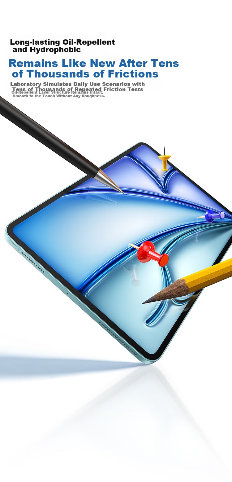 Baseus [AR Anti-Reflective | Auto Dust Removal] Tempered Glass Screen Protector for iPad 11/10 11-inch 25 Models A16 Chip AR HD Dust-Free Case Protection Film [Upgraded Version] 6