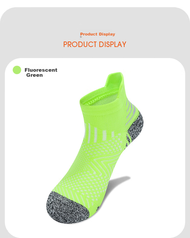 TFO 5th Generation Outdoor Socks Sweat-Absorbing Sports Hiking Mountaineering Socks A2902420 Women's Fluorescent Green M 6