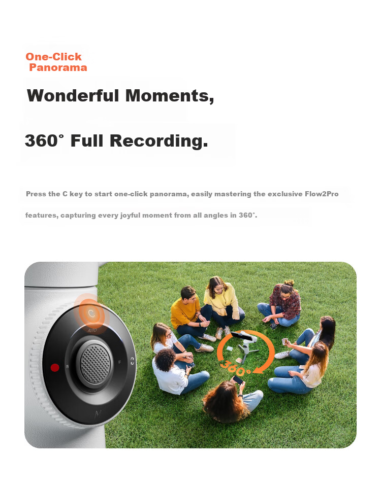 Insta360 Flow 2 Pro Smartphone Gimbal Handheld Stabilizer AI Tracking 3-Axis Selfie Stick Anti-Shake Vlog Tripod (Dynamic White AI Tracking Module Gift Box) 21