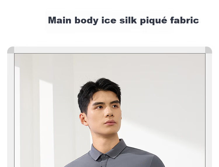 361° Men's Sports T-Shirt Spring Summer New U-Neck Polo Ice Cool Casual Short Sleeve Top 652624105-1 4