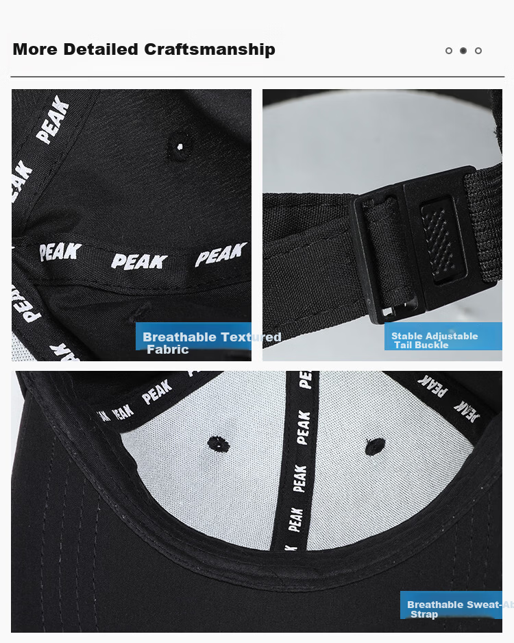 Peak Baseball Cap Outdoor Fishing Sun Protection Wide Brim Sports Versatile Breathable Sweat-Absorbing Sunshade Hat 18