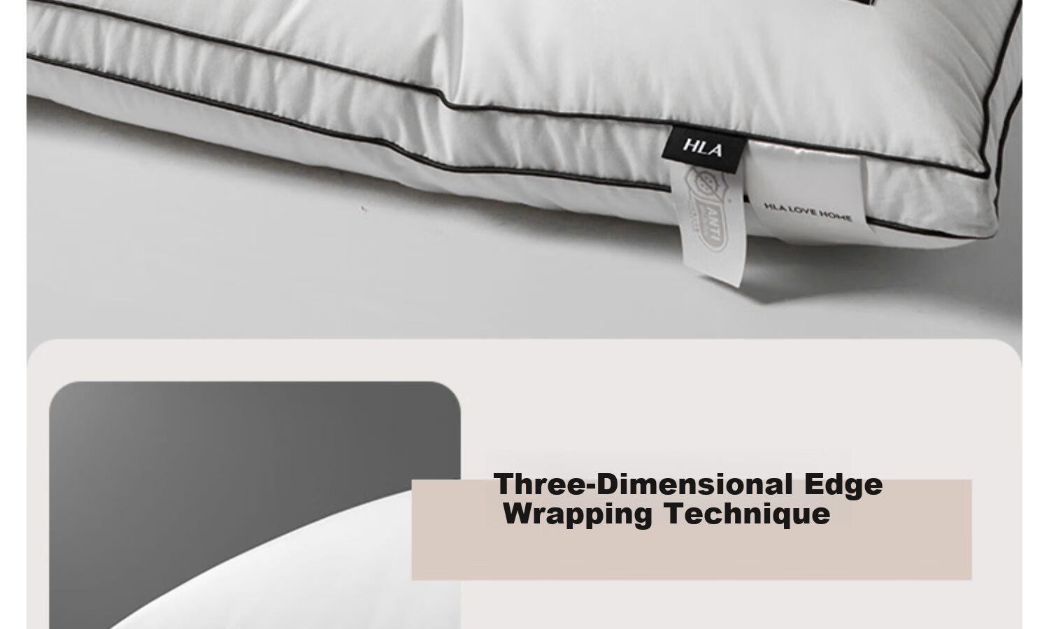 HLA A-Class Pure Cotton Three-Protection Pillow Core Antibacterial Anti-Mite Oil-Resistant Fiber Pillow Low Pillow for Sleeping Single Pack 13