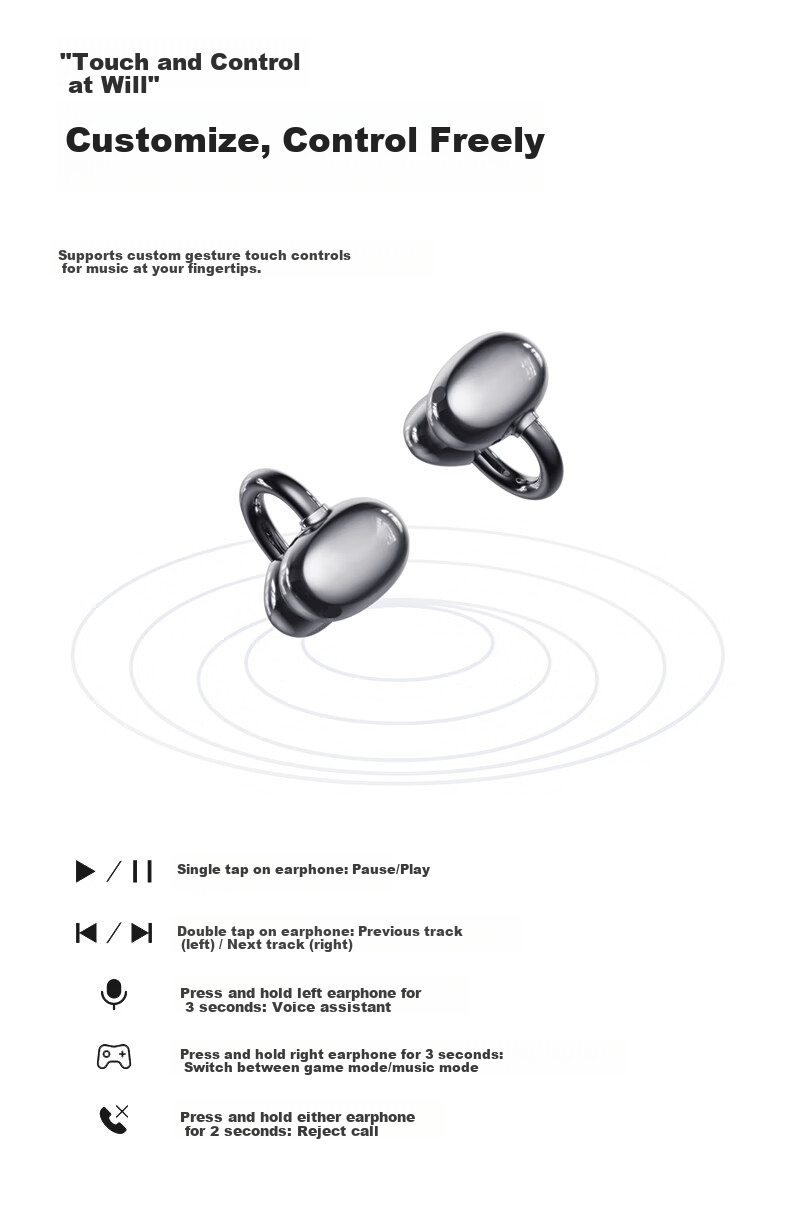 Chuangu 2026 New Berlin Sound Effect TOP1 Bluetooth Bone Conduction Clip-On True Wireless In-Ear AI Translator Open Sports Cycling Long Battery Life Earphones 16