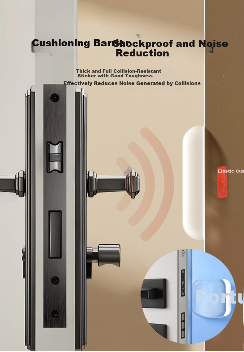 Cuttlefish Anti-Collision Door Handle Protector Silicone Door Bumper Pads 5-Pack 3