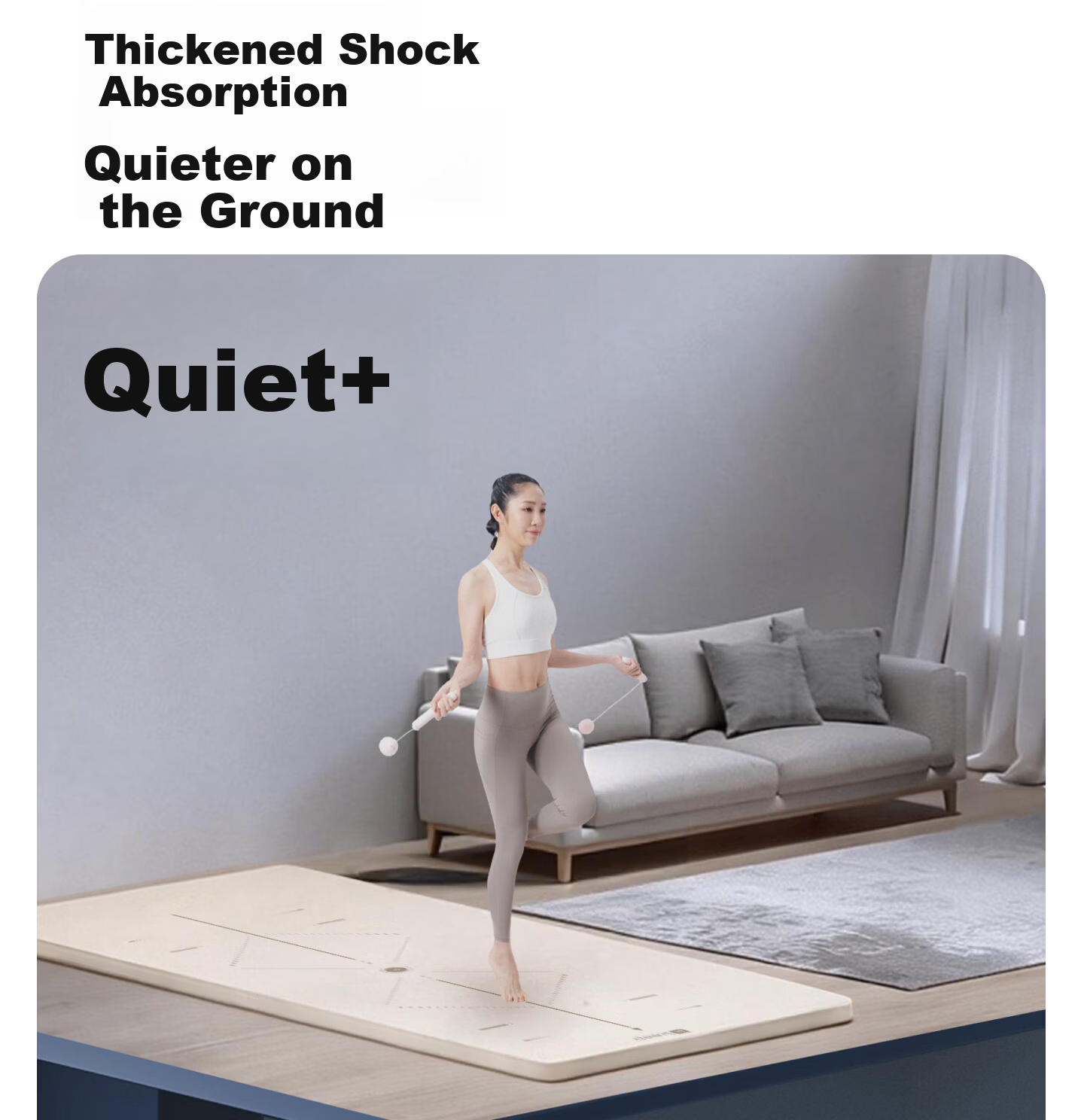 Keep Yoga Mat Fitness Mat for Men And Women, Non-Slip Professional Thickened 12mm Extended 2-Meter Exercise Shock-Absorbing Soundproof Aerobics Mat 5