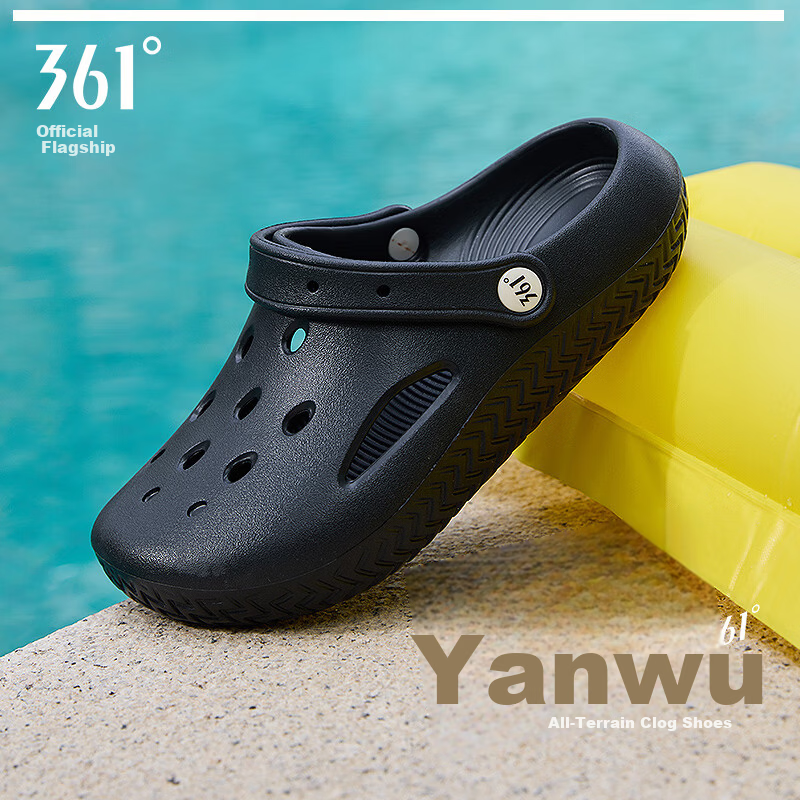 361° Women's Summer 2026 New Anti-Slip Soft Sole Outdoor Hole Shoes Breathable Fashion Sandals