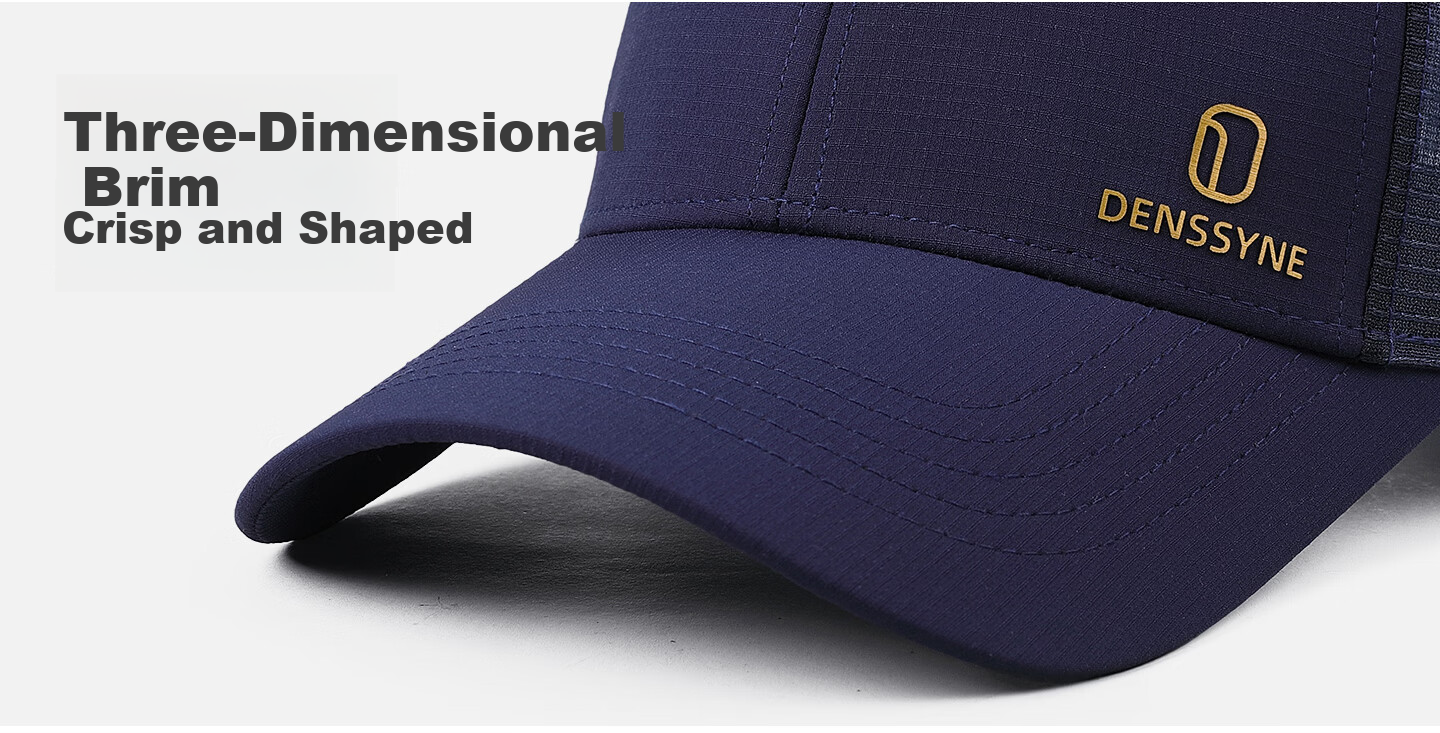Desina Men's Summer Half-Mesh Hard-Top Baseball Cap Breathable Quick-Dry Outdoor Running Sports Cooling Sun Protection Hat 10