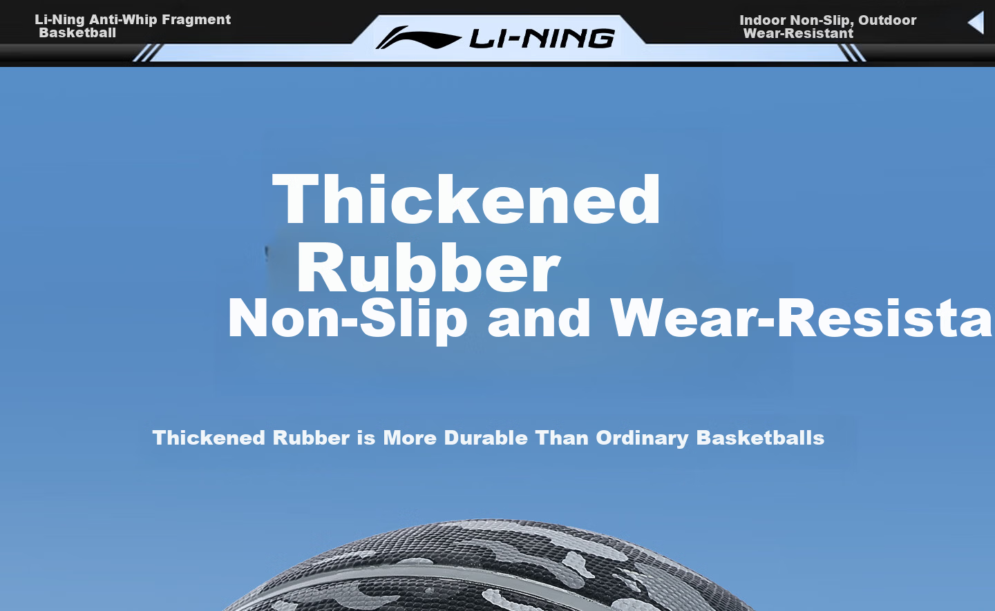 Li-Ning Basketball No.5 Children's Basketball for Ages 6-12, Primary School Training Basketball, Indoor and Outdoor Wear-Resistant Cement Court Basketball 18