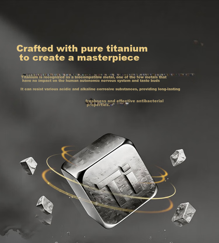 HarmonyOS Smart Choice Pure Titanium Star Flash Insulated Smart Coffee Mug Portable Large Capacity Titanium Cup Gift for Men and Women 5