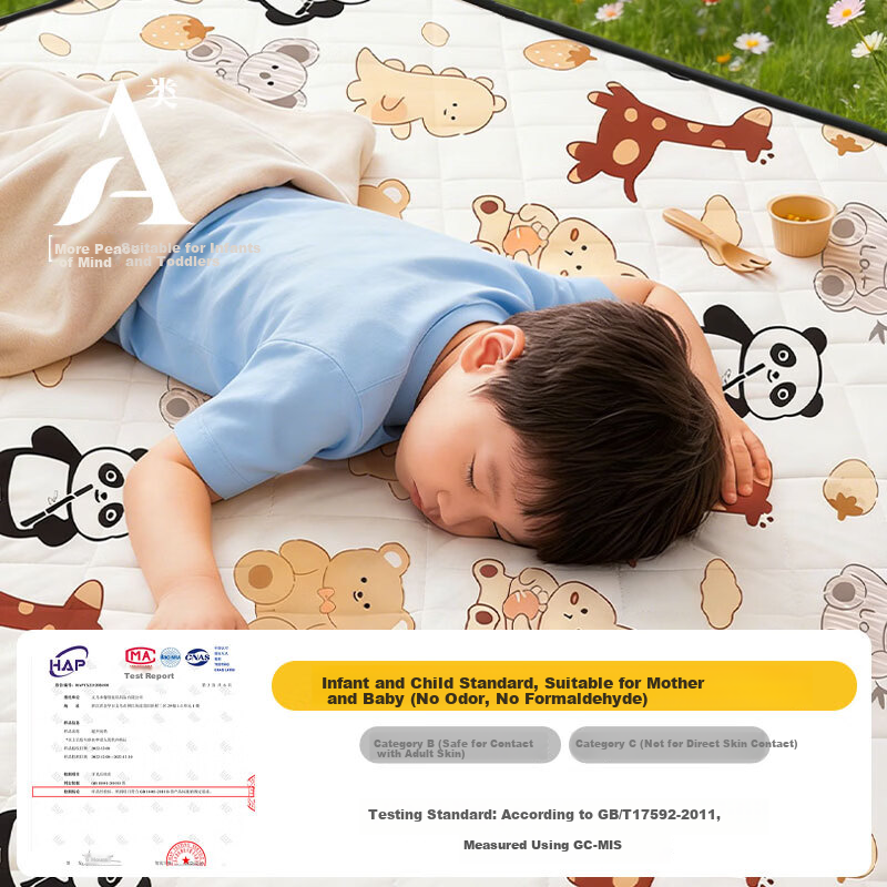 Beyond Wilderness Ultrasonic Picnic Mat Thickened Large Outdoor Waterproof Moisture-Proof Camping Ground Mat for 6 People