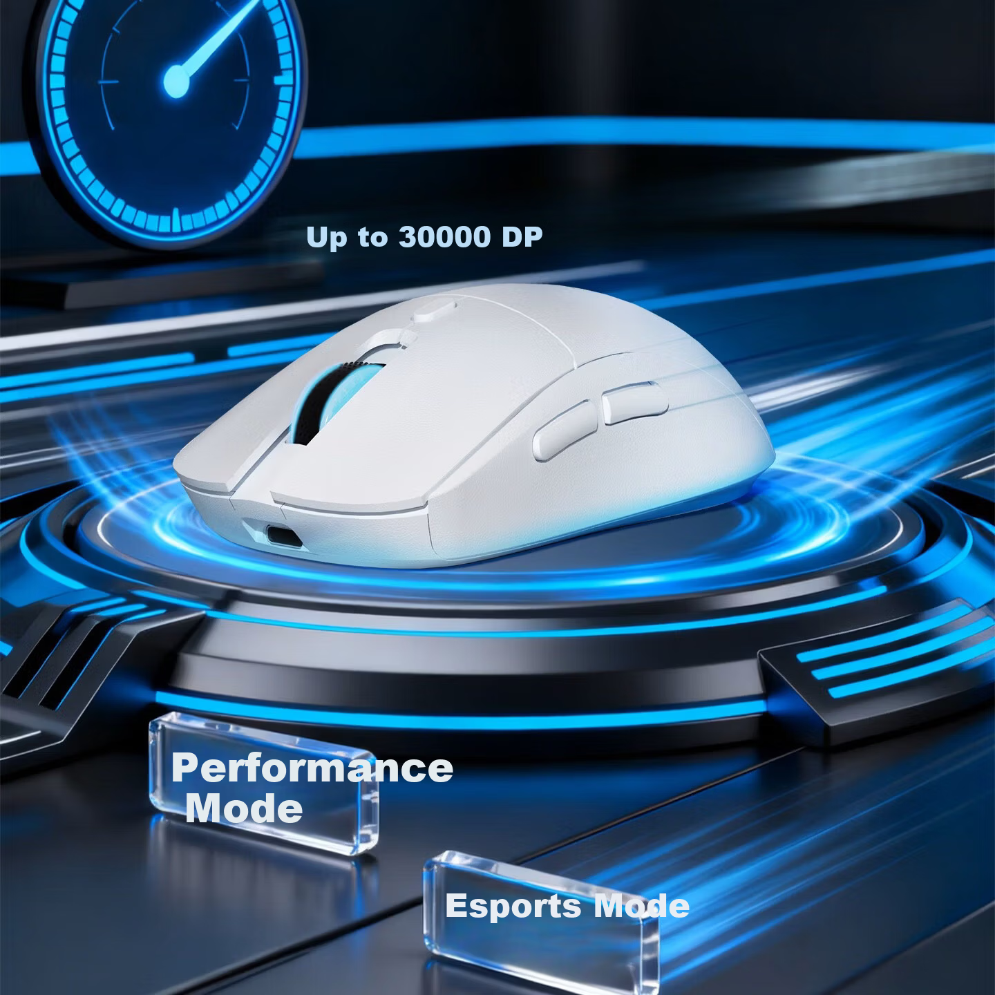 Acer Three-Mode Gaming Mouse RGB Lighting Silent Click Rechargeable Wireless Bluetooth Wired Ergonomic OMR319 Rose Red