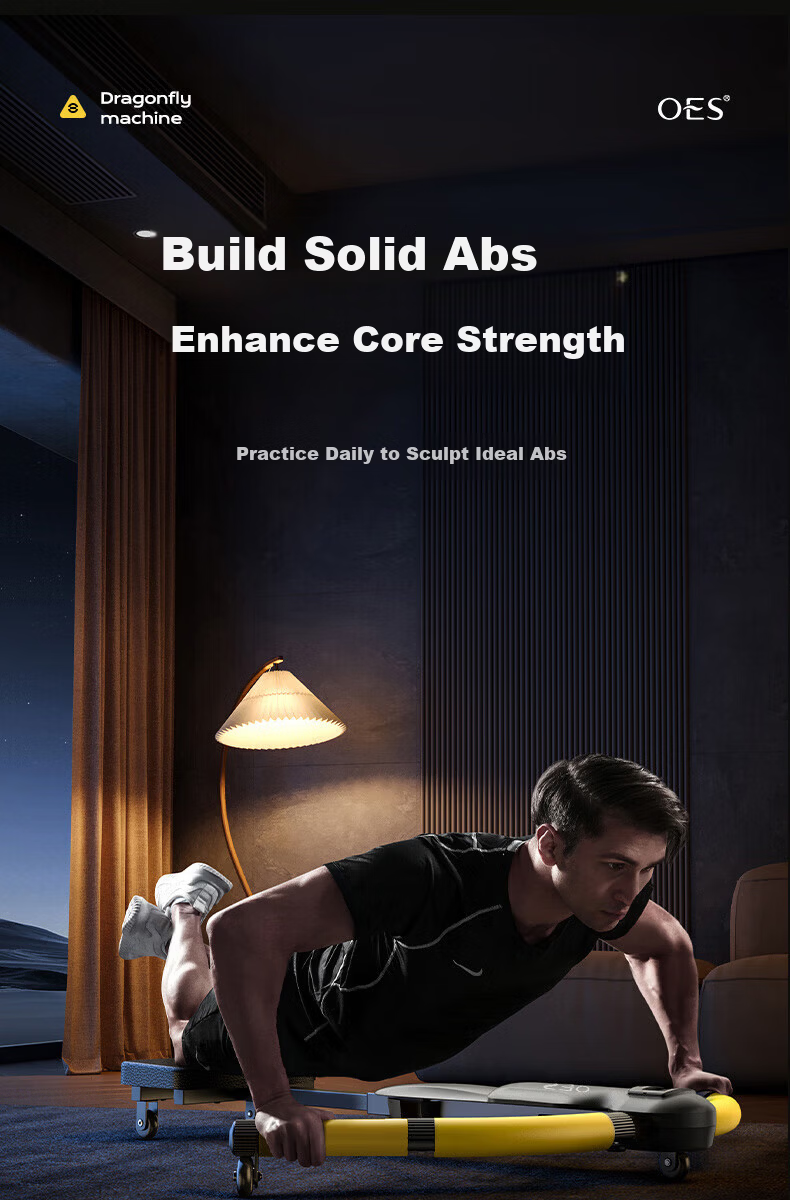 OES Ab Wheel Dragonfly Machine Fat Burning Abdominal Muscle Trainer Automatic Rebound Ab Roller Home Fitness Equipment 13