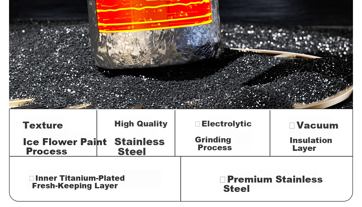 NRMEi Insulated Large Capacity Men's Tea Separation Titanium Coated Inner Liner Portable Car Office Water Bottle 5