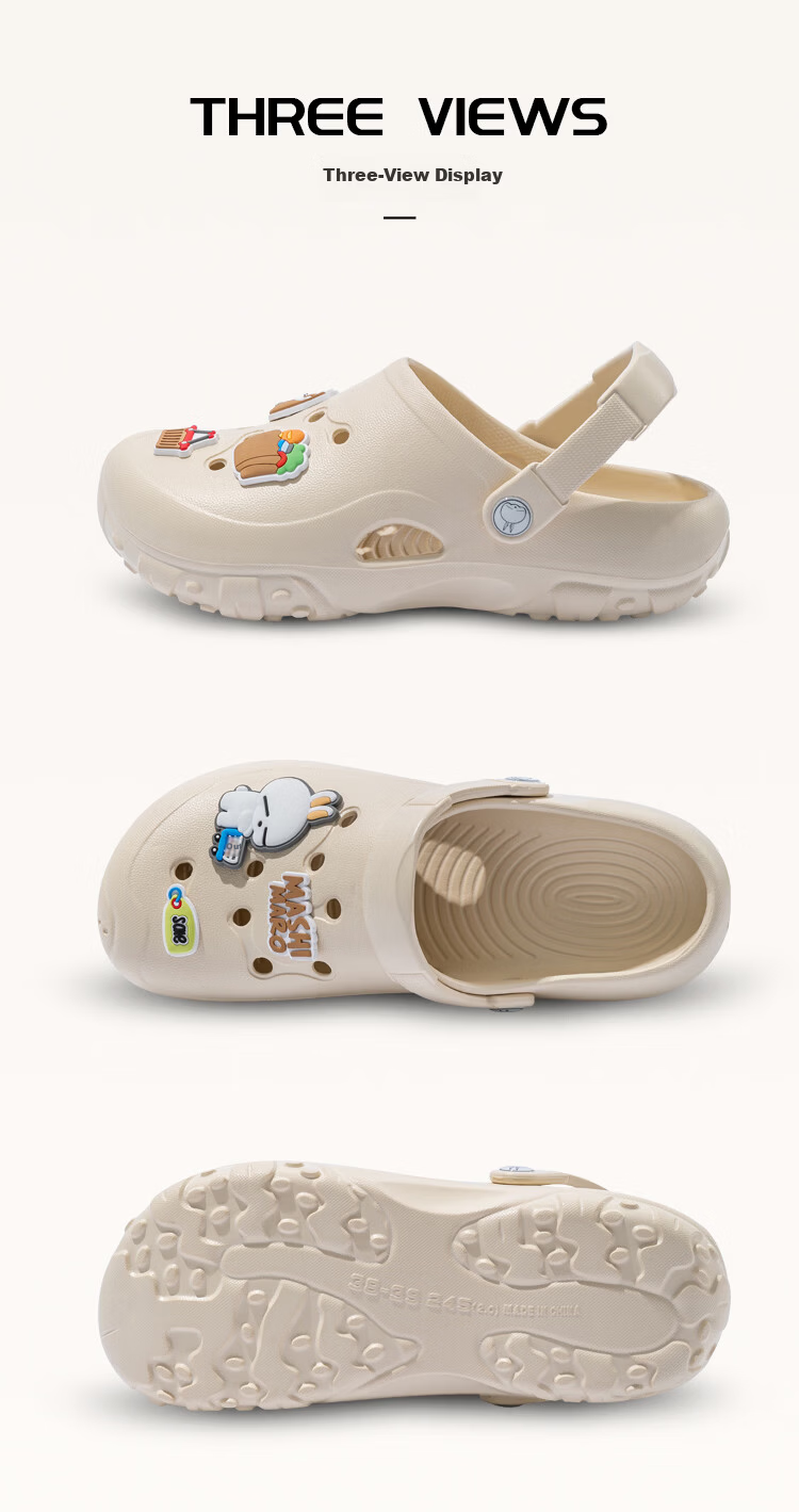 MashiMaro Unisex Couple Outdoor Slip-On Clogs Non-Slip Soft Sole Travel Beach Sandals 11