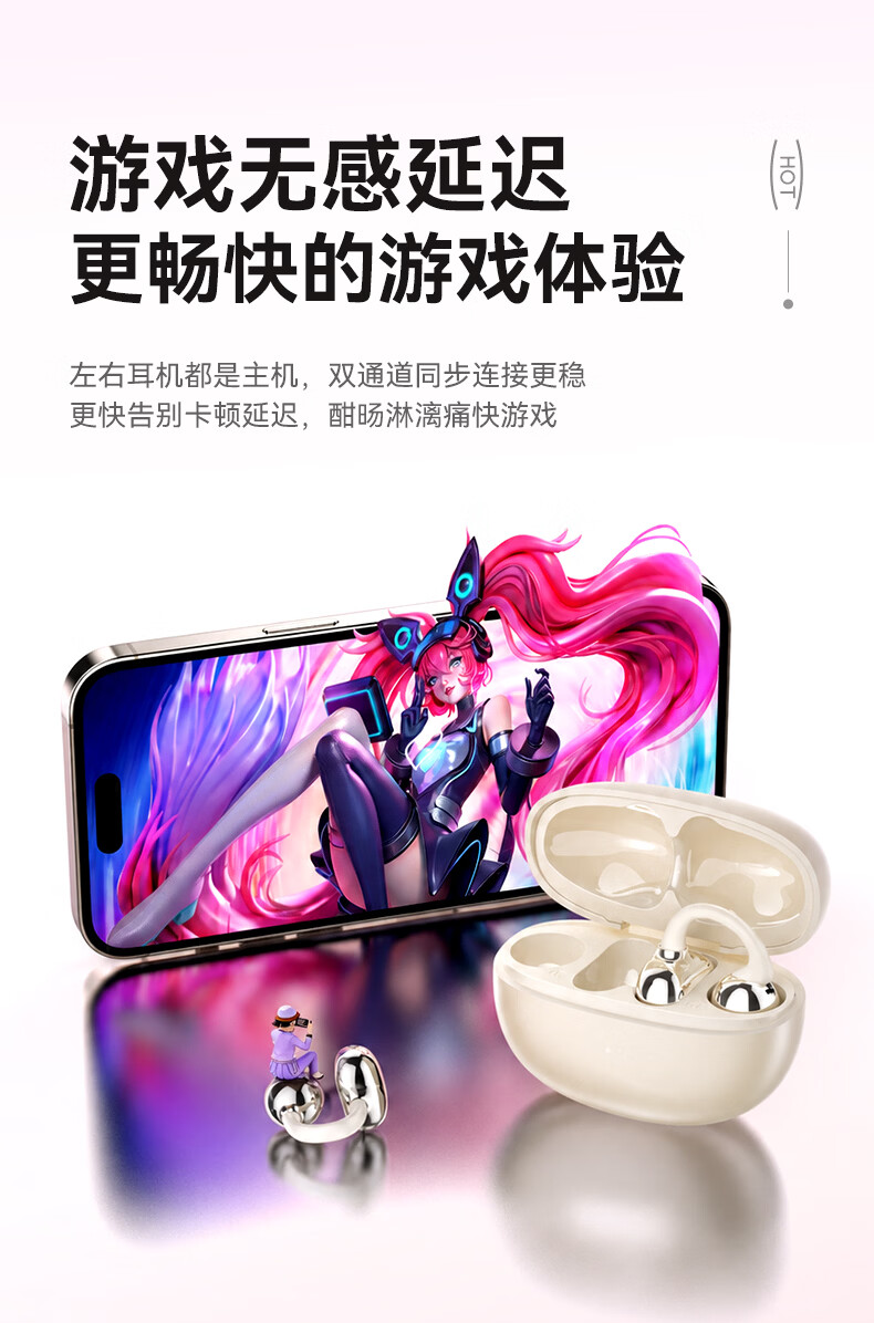 Zhiguozhe [2026 Latest Model - Berlin Sound] Bluetooth Clip-On Earphones Non-Bone Conduction Wireless Open-Ear Sports Running Long Battery Life Comfortable Wear 21