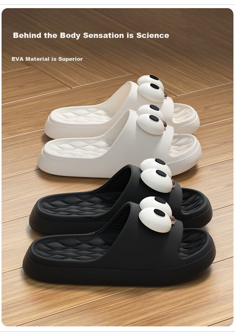 Qiumuxi Thick Sole Slippers Men Outdoor Non-Slip EVA Soft Comfortable High-Value Outdoor Couple Women's Sandals 6
