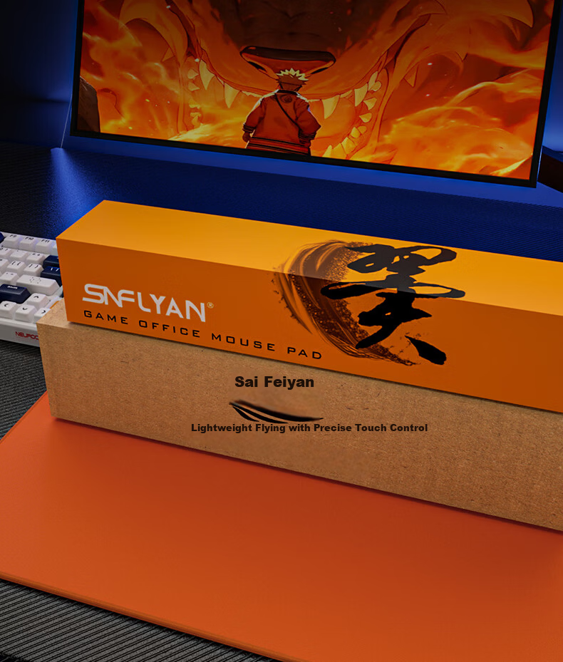 Saifeiyan Wing Series Gaming FPS Mouse Pad Waterproof Fine Surface Neutral Slightly Smooth CS:GO Valorant Special Edition Wing-Silver Star Gray 480x400x4mm Waterproof Fine Surface 15